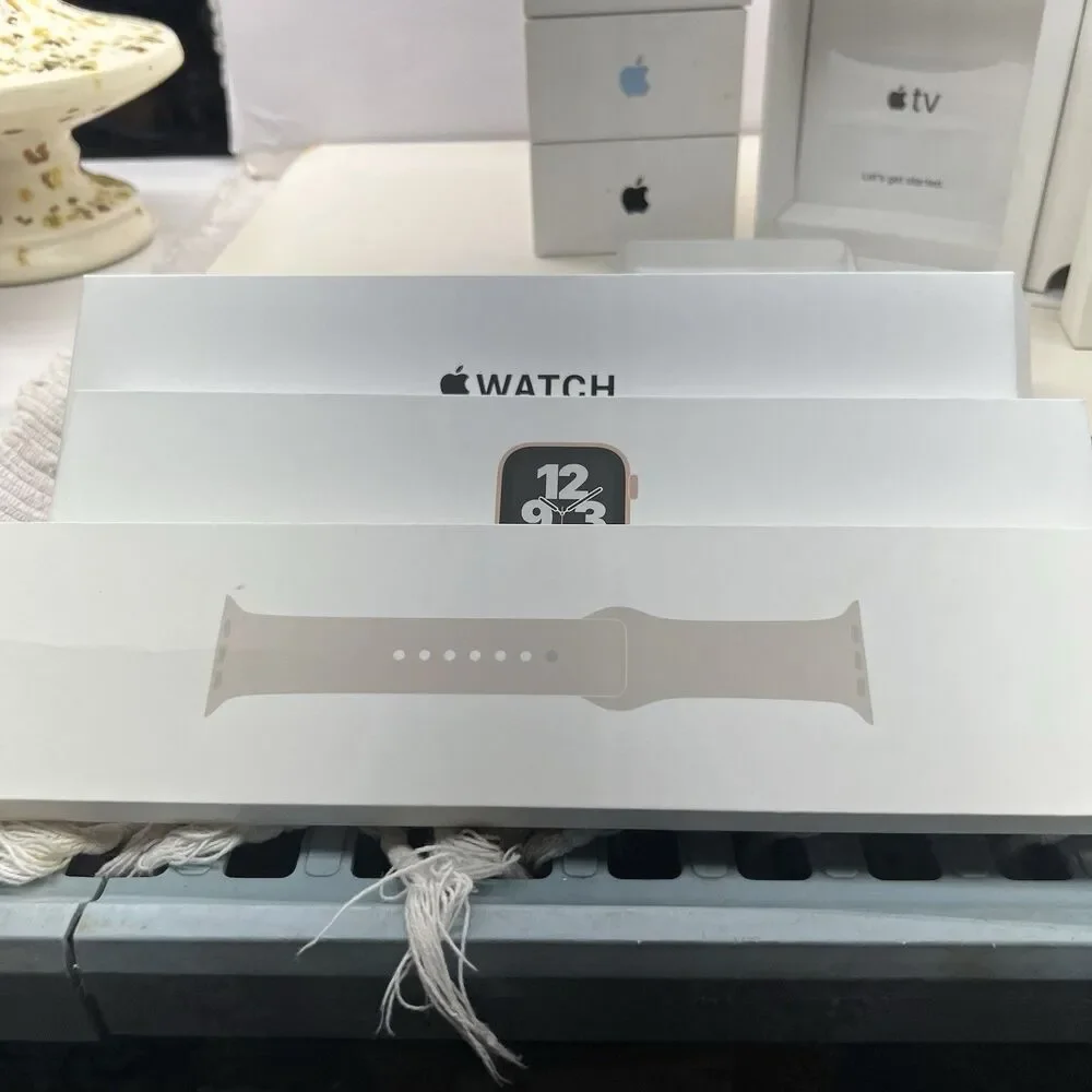 Lot of Apple BOXES ONLY: 6 iPhones, 4 Watches, TV, 2 AirPods, Charger, Home Pod